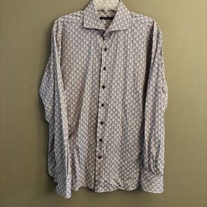 Hammer Made Shirt Men's Long Sleeve Multicolored Plaid Button Up‎ Size 42/16.5